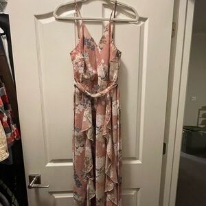 Simplee Apparel Floral Pink Jumpsuit